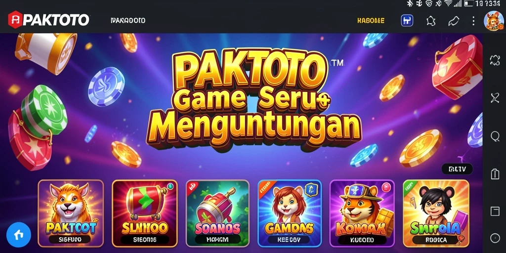 Tampilan memukau dari gameplay PAKTOTO yang seru menjanjikan kesenangan.