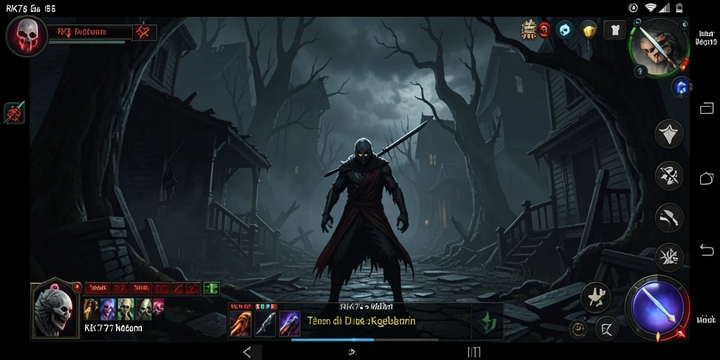 Gameplay menegangkan RK77 dengan suasana horor yang mendalam.